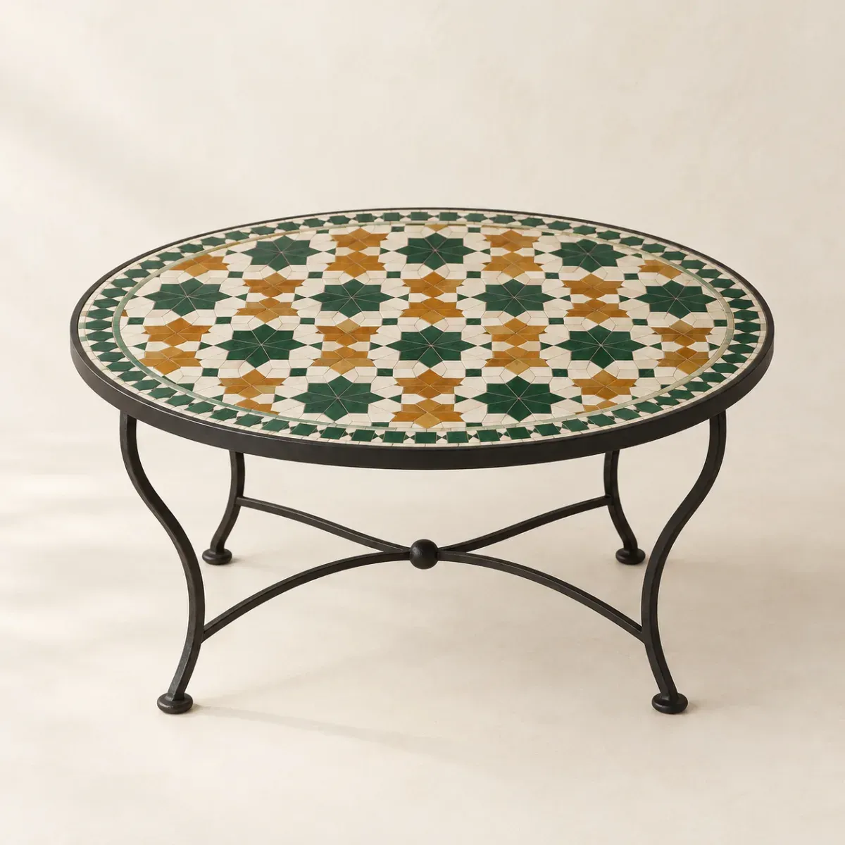 Produit Table basse en zellige et fer forgé Image