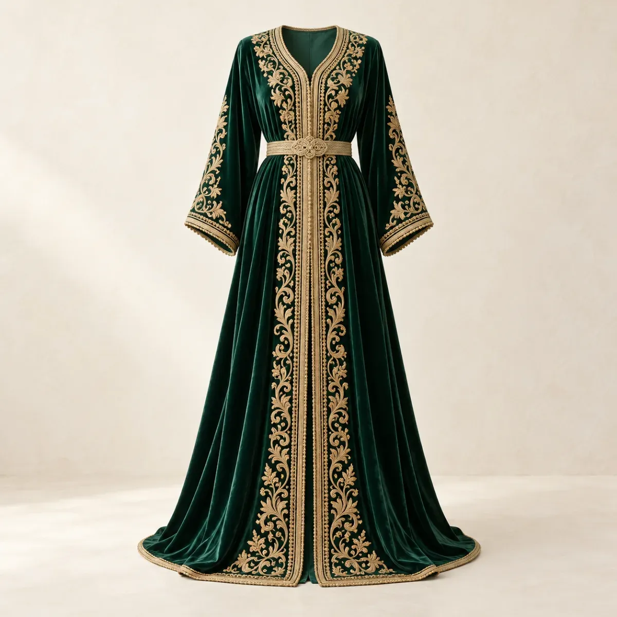 Produit Caftan « Andalouse » en velours brodé Image