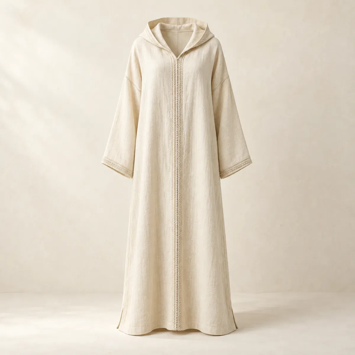 Produit Djellaba femme en lin écru Image